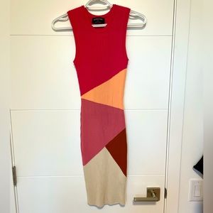 Mink pink knit stretch mini dress size M - worn only once